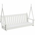 Polywood Vineyard White Porch Swing 633GNS60WH